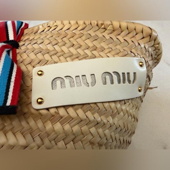 Miu Miu Raffia Handbag Basket bag - Picture 15 of 15